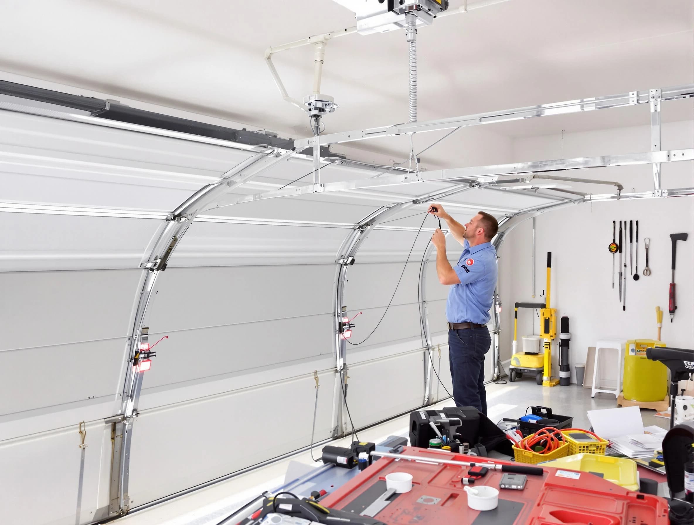 Garage door cable repair service by Tuttle Garage Door Repair in Tuttle