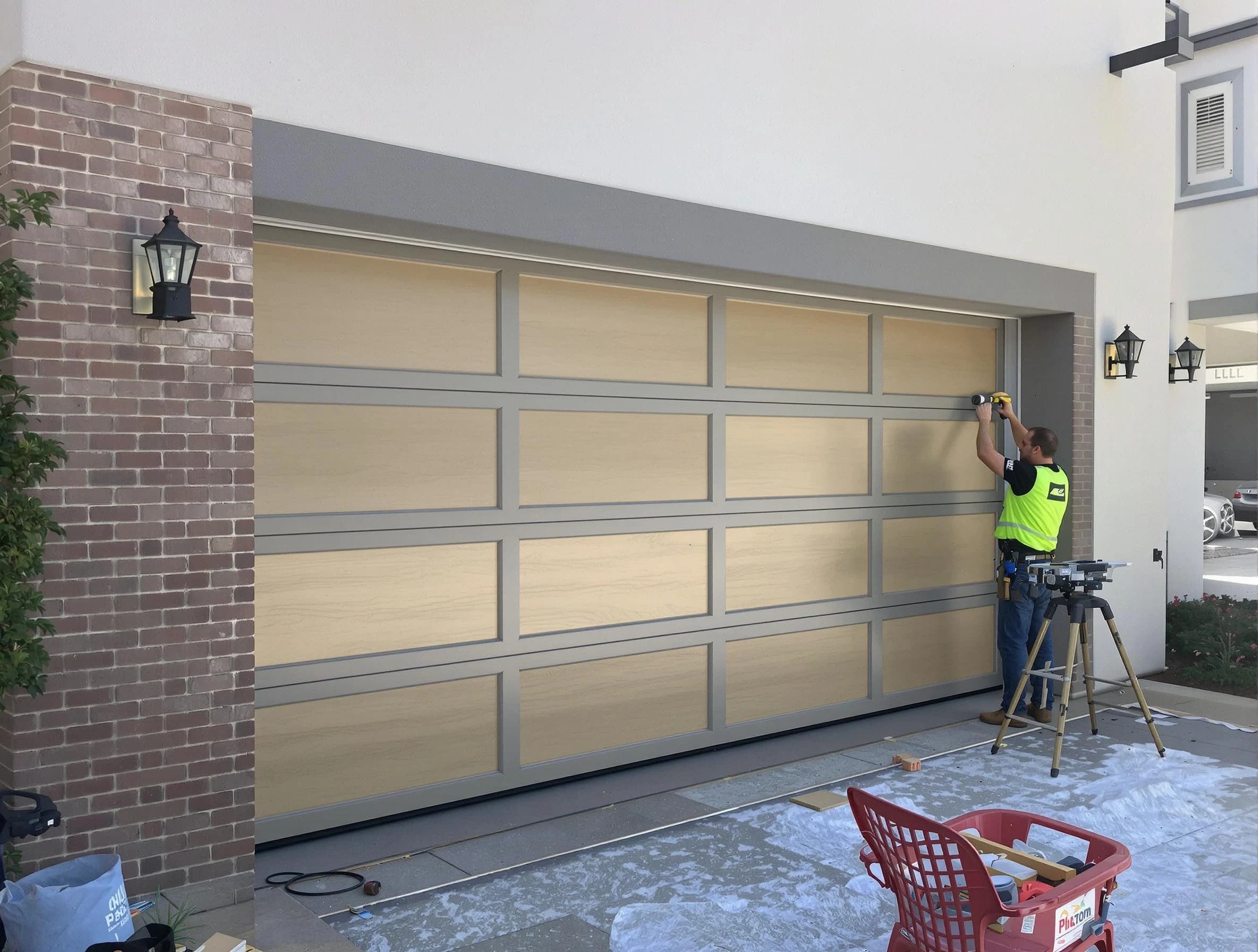 Garage door replacement service by Tuttle Garage Door Repair in Tuttle