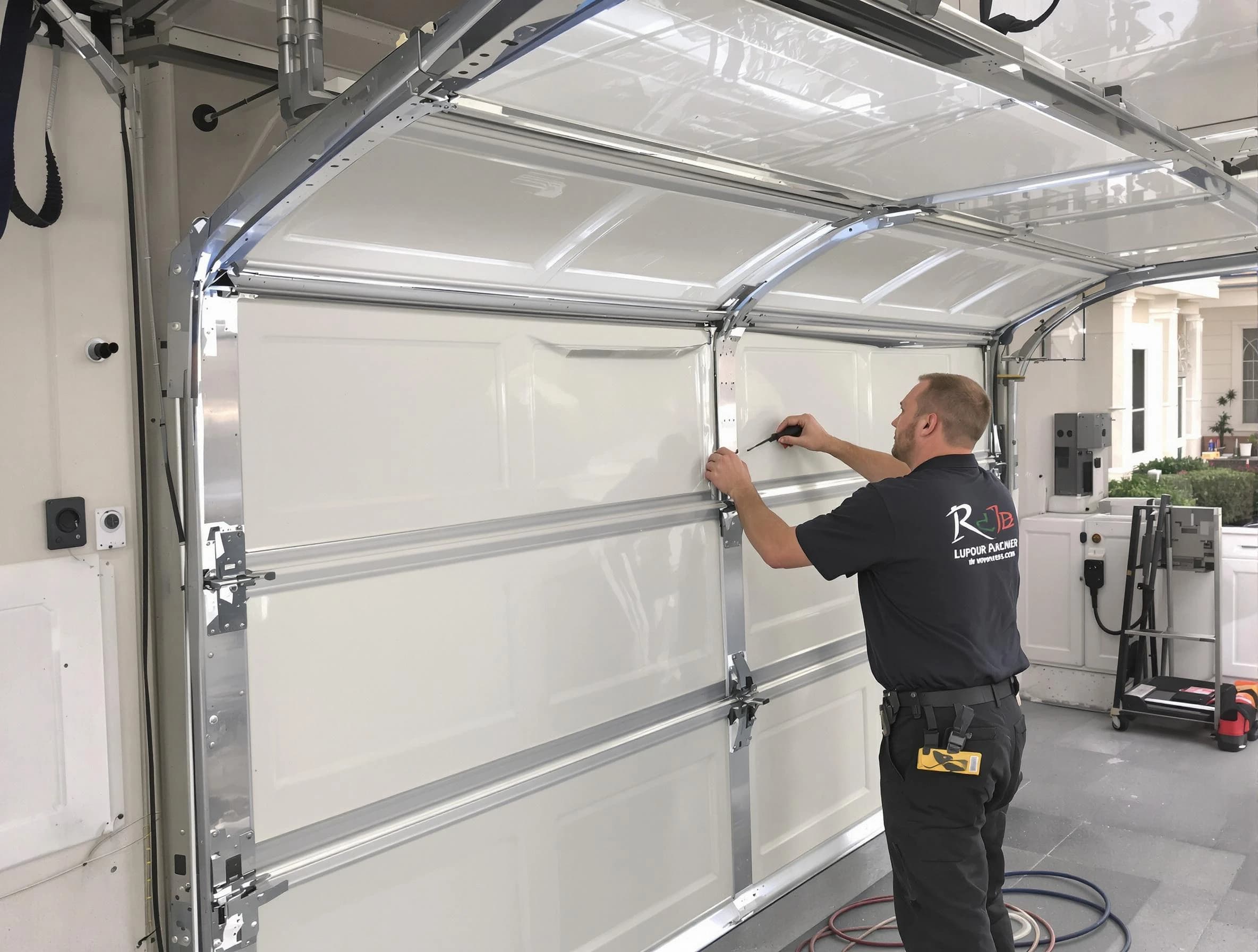 Tuttle Garage Door Repair professional performing panel repair in Tuttle