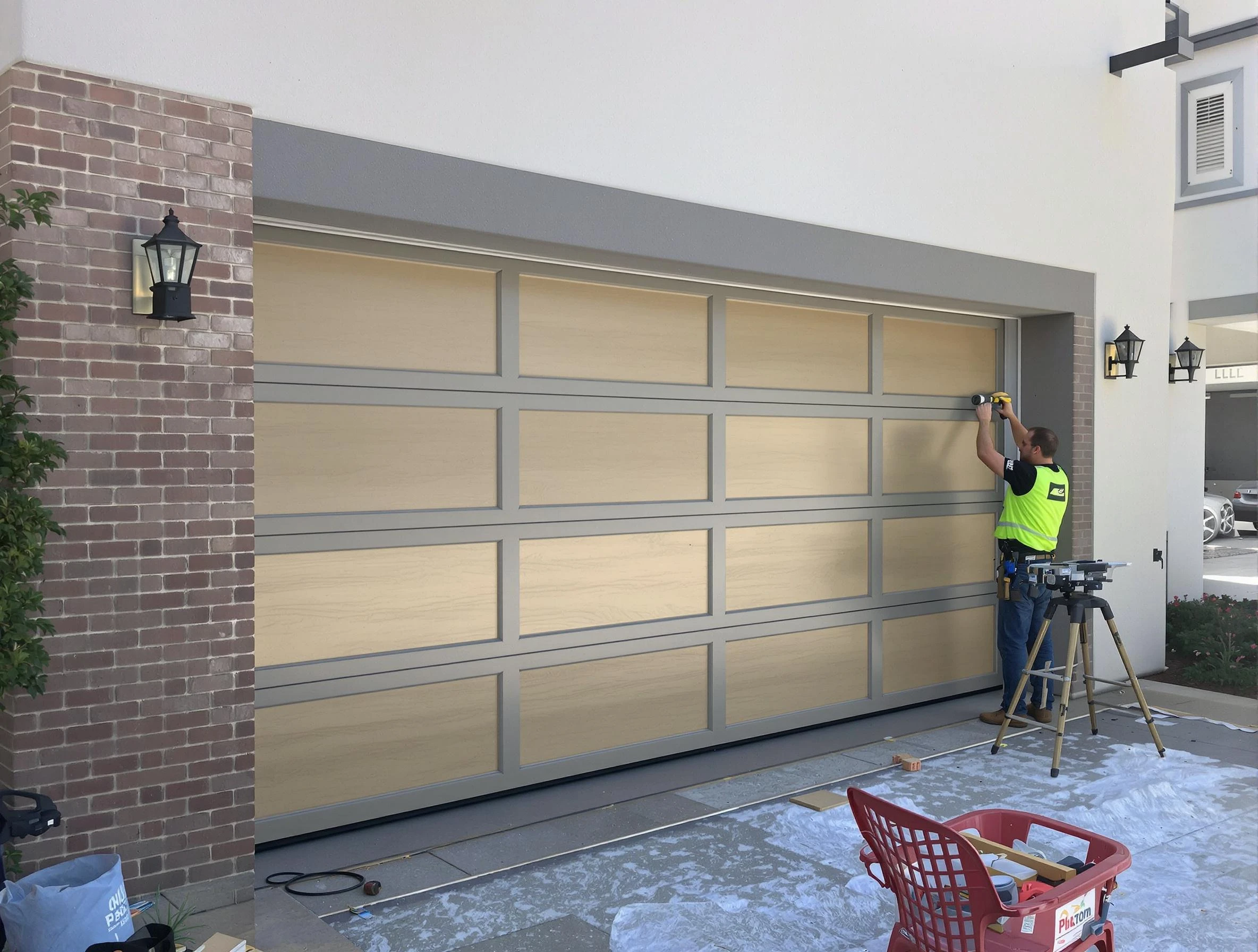 Garage door replacement service by Tuttle Garage Door Repair in Tuttle