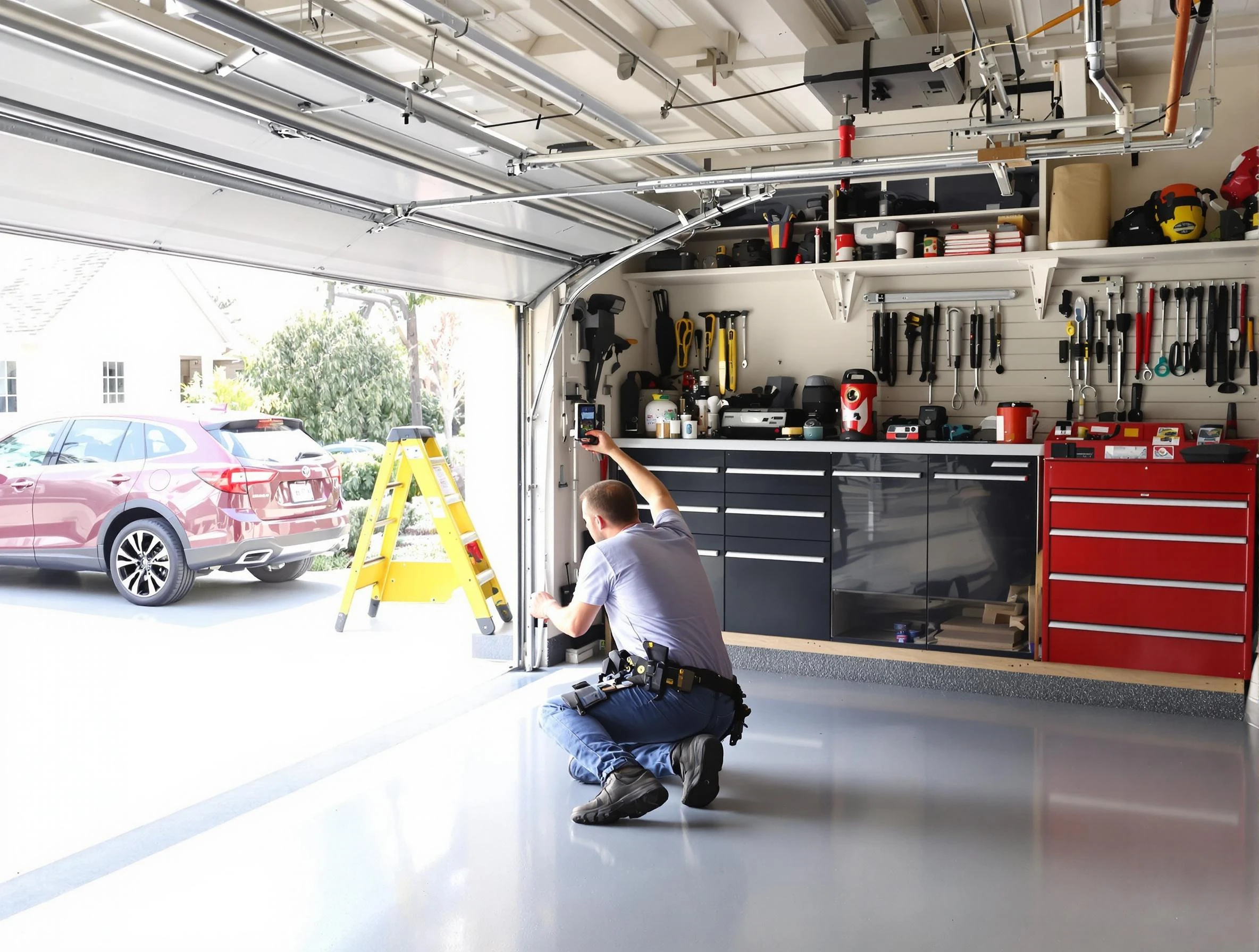 Local garage door repair service by Tuttle Garage Door Repair in Tuttle