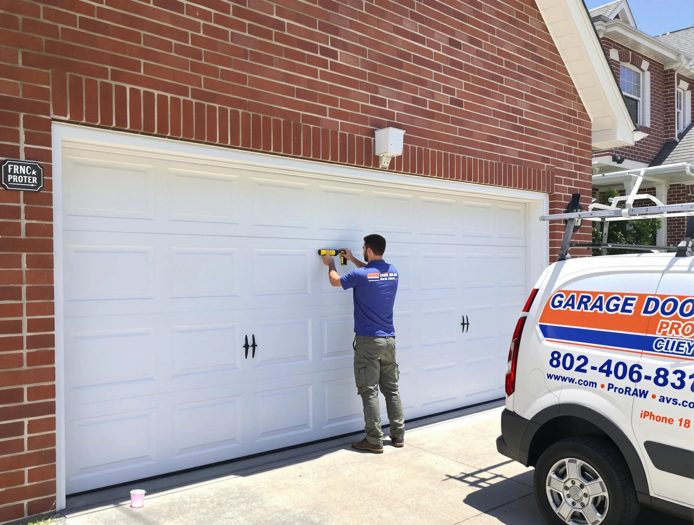 Local garage door repair service by Tuttle Garage Door Repair in Tuttle